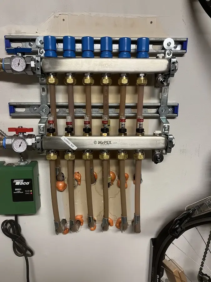 Plumber performing Gas Line Installation at a residential property in Good Hope